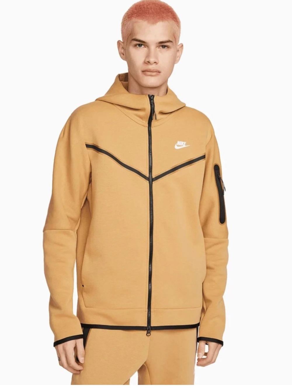 Nike Sportswear Tech Fleece Full Zip Hoodie Elemental Gold